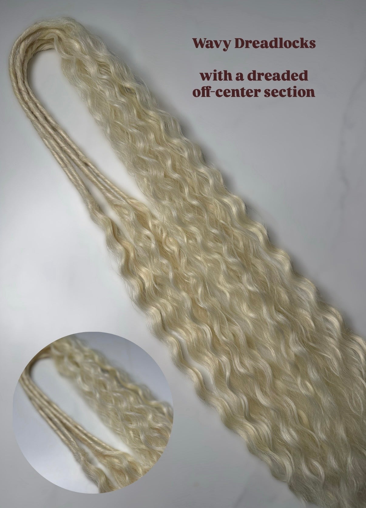 Wavy Dreadlocks - Medium Brown