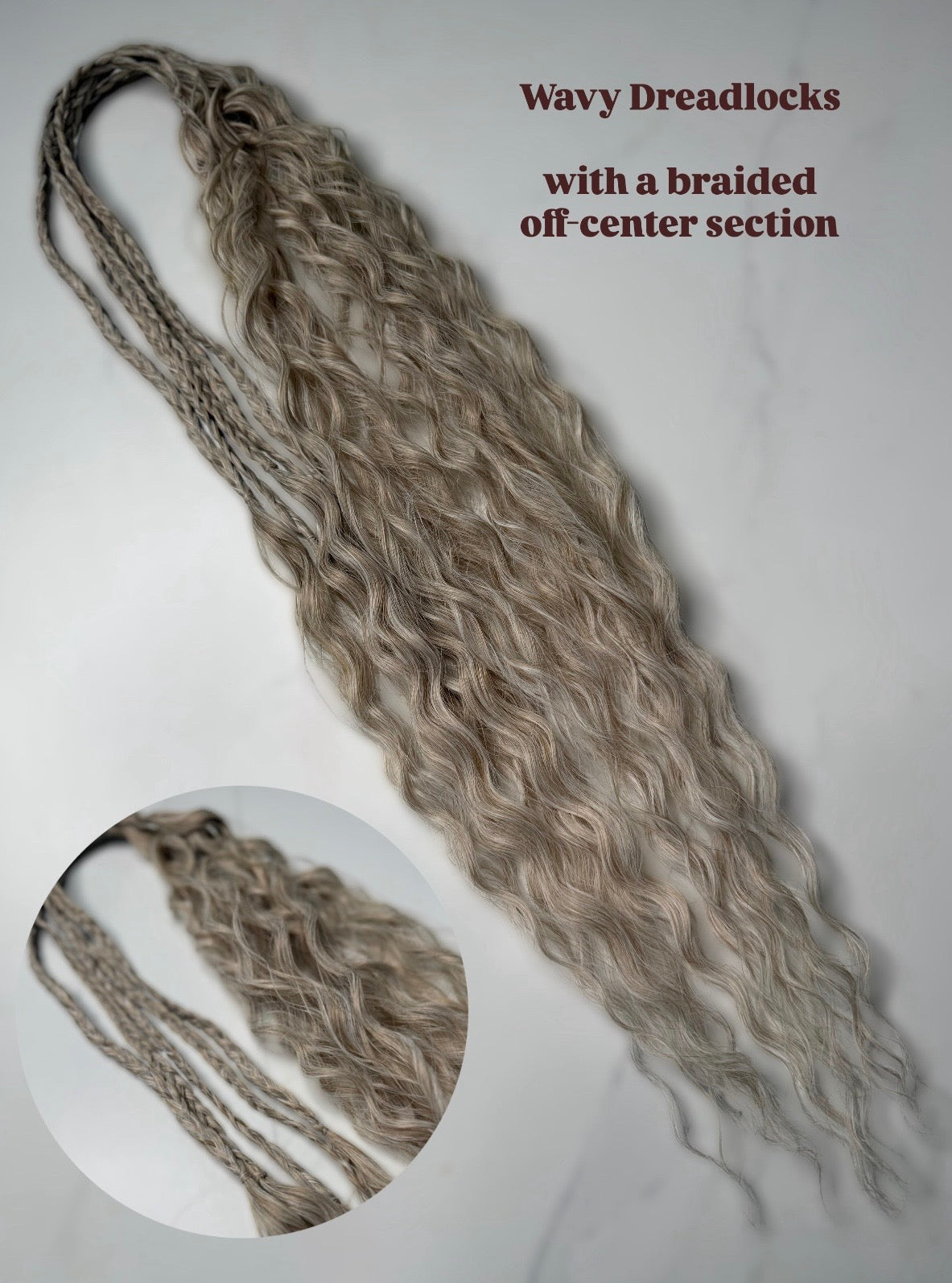 Wavy Dreadlocks - Medium Brown
