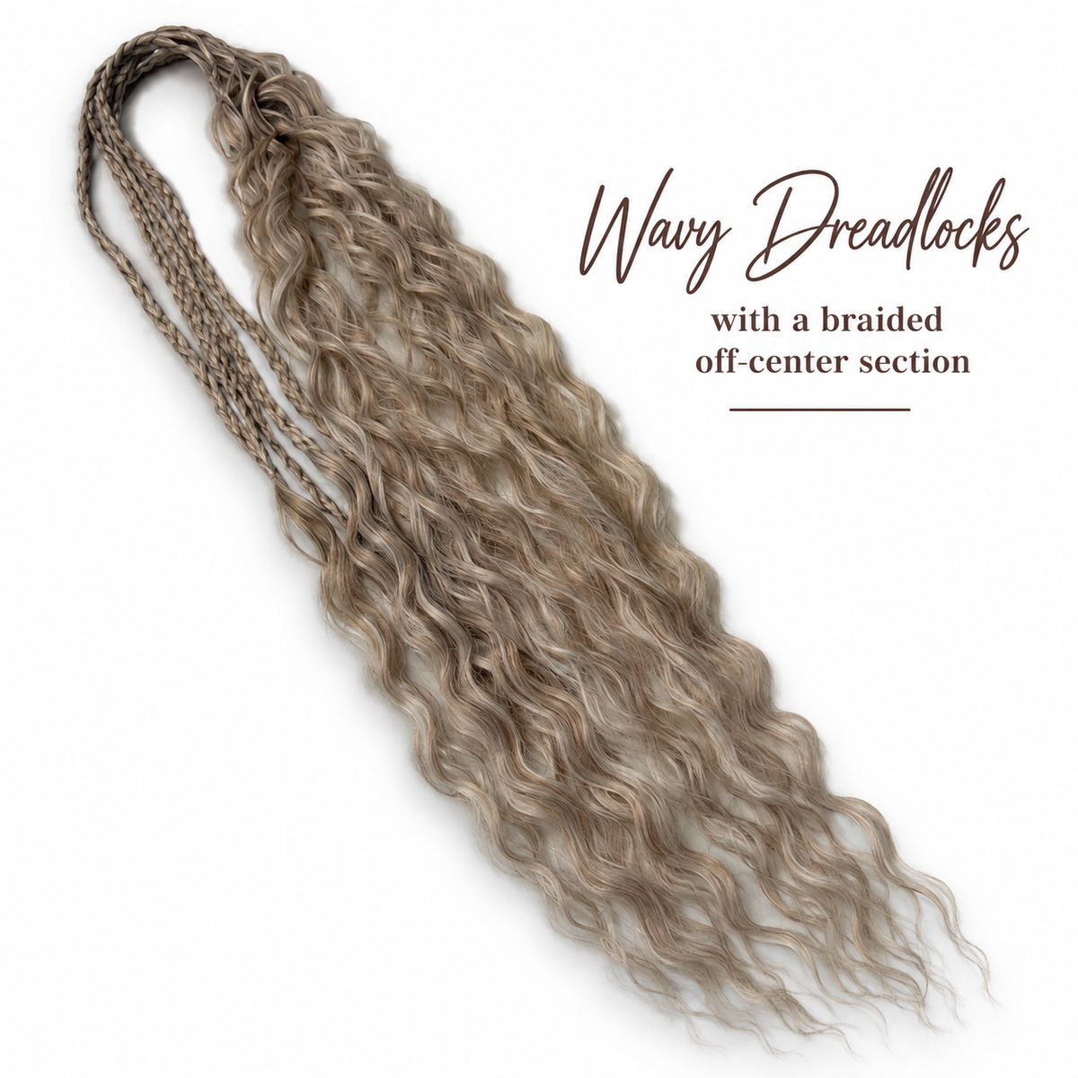 Wavy Dreadlocks - Frosted Oat