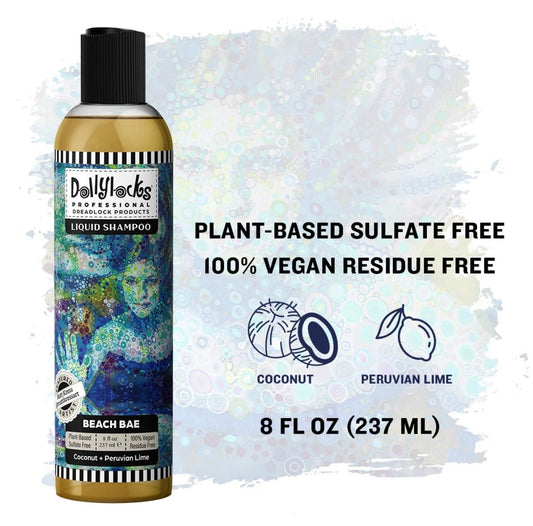 Dollylocks Clarifying Liquid Shampoo | Coconut Lime | Beach Bae