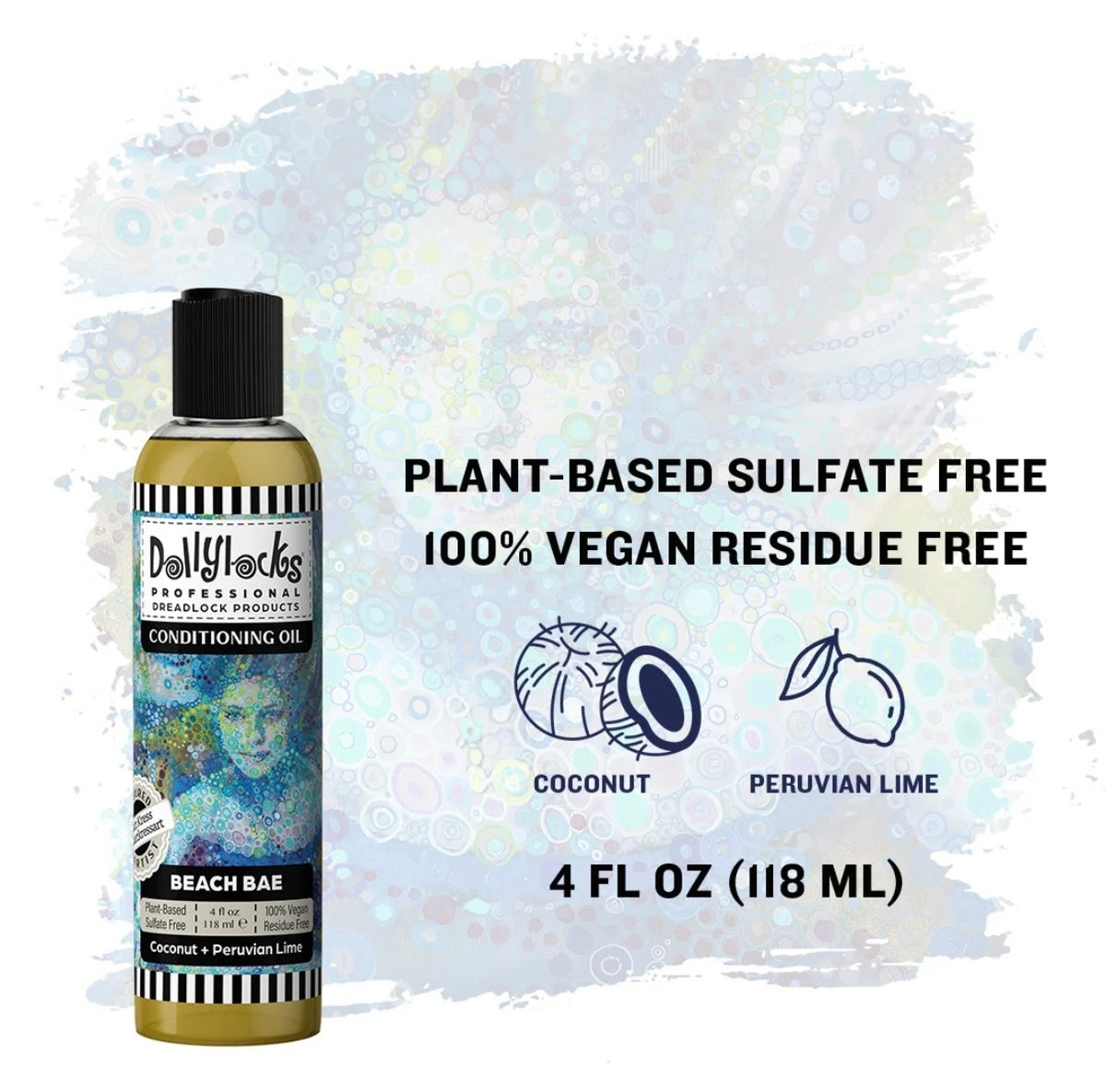 Dollylocks Conditioning Oil | Coconut Lime | Beach Bae